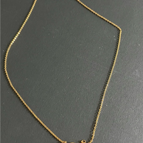 Evil Eye Necklace, Brass with 14k Gold Plated Y Pendant Necklace Handmade. - Picture 4 of 5